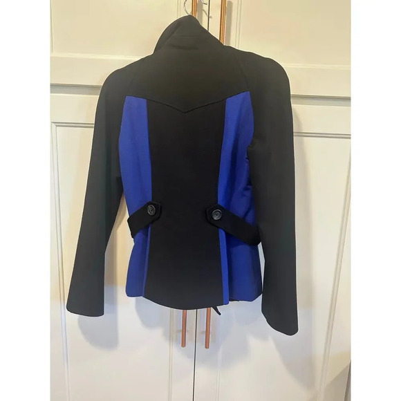 Yoana Baraschi Jacket Blue Black Casual size 8 Made in NYC - Picture 2 of 5